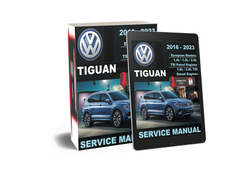 Volkswagen VW 2019 Tiguan 1.4L TSI Petrol Euro Service Manual