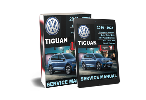 Volkswagen VW 2021 Tiguan 1.4L TSI Petrol Euro Service Manual