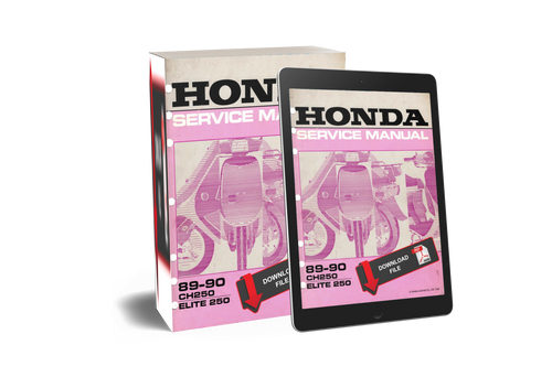 Honda 1990 CH250 Service Manual