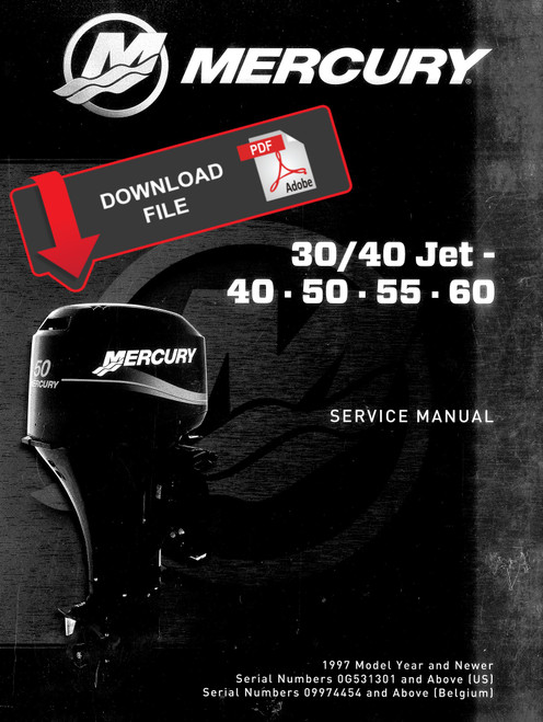Mercury 40 Jet 2-Stroke Outboard Motor Service Manual