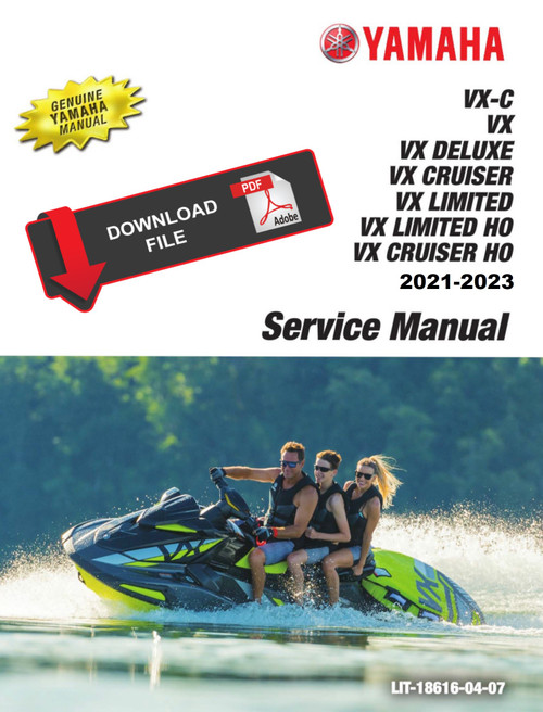 Yamaha 2023 Waverunner VX Cruiser Service Manual