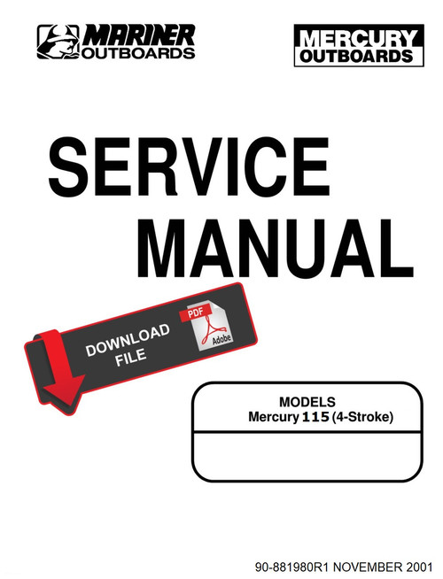 Mercury 115 EFI ELPT Outboard Motor Service Manual