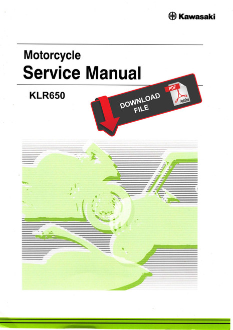 Kawasaki 2023 KLR650 Service Manual