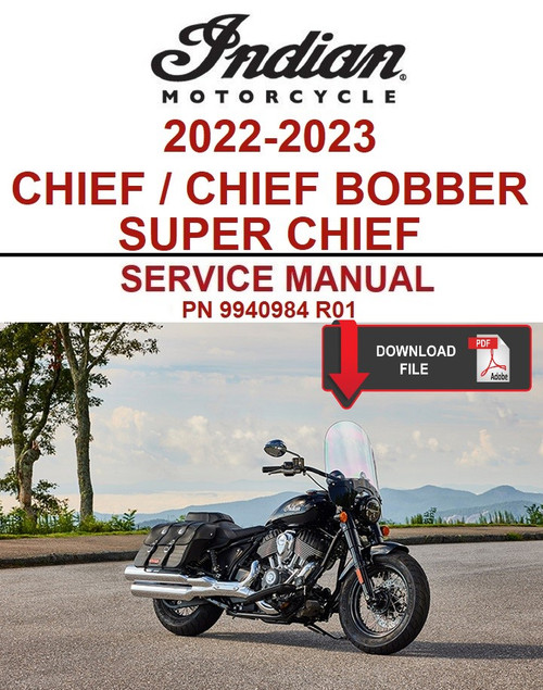 Indian 2023 Chief Bobber Premium Service Manual