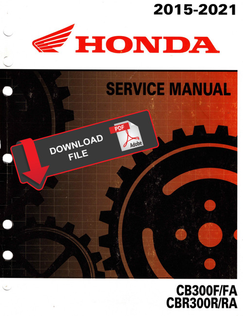 Honda 2021 CBR300R Service Manual