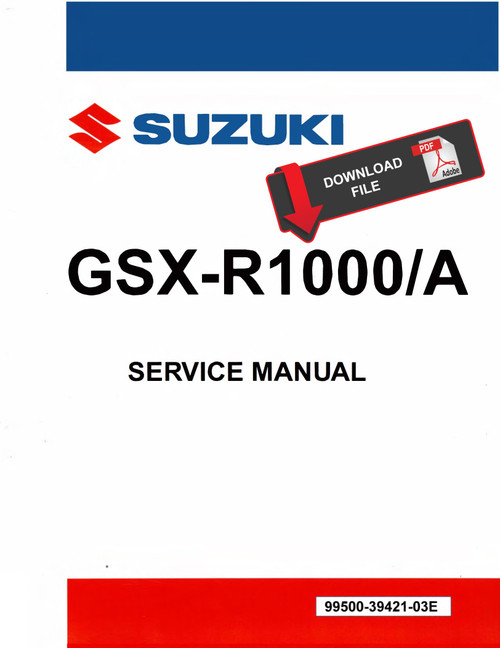 Suzuki 2019 GSX-R 1000 Service Manual