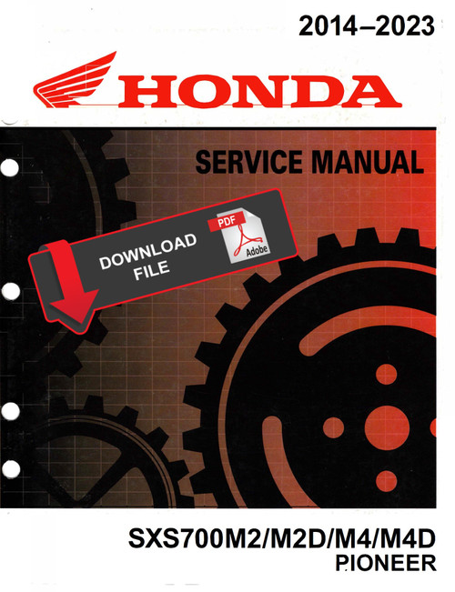 Honda 2023 Pioneer 700 Deluxe Service Manual