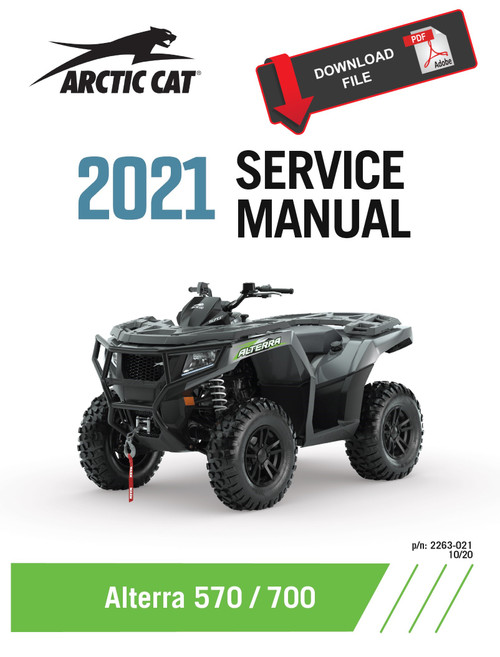 Arctic Cat 2021 Alterra 700 EPS SE Service Manual