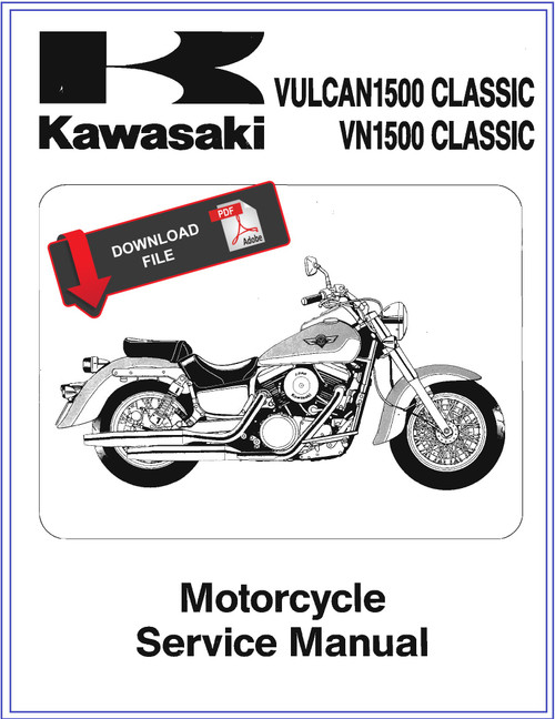 Kawasaki 1997 Vulcan 1500 Classic Service Manual