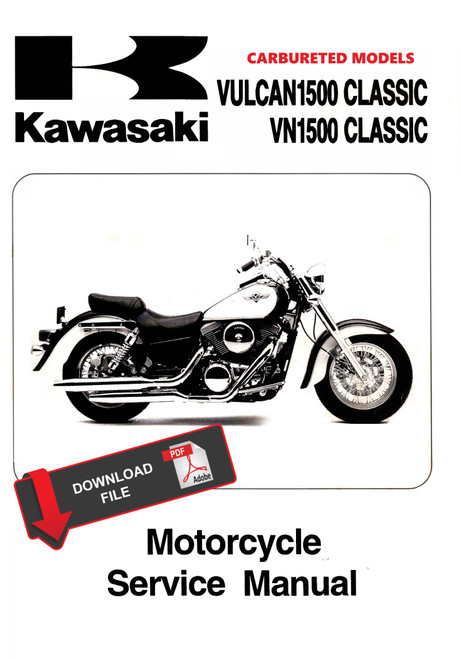 Kawasaki 1998 Vulcan 1500 Classic Carb Service Manual