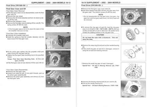 Kawasaki 2000 Vulcan 1500 Classic Carb Service Manual