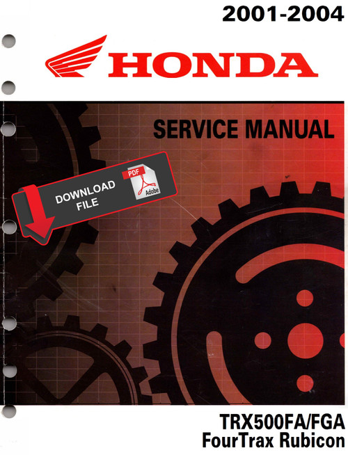 Honda 2001 TRX 500 Service Manual