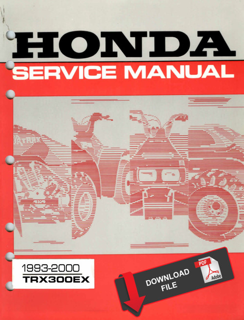 Honda 1993 TRX 300 EX Service Manual