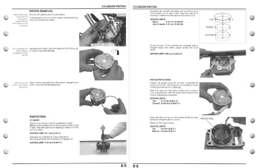 2007 HONDA 400EX SERVICE MANUAL PDF visual data 4