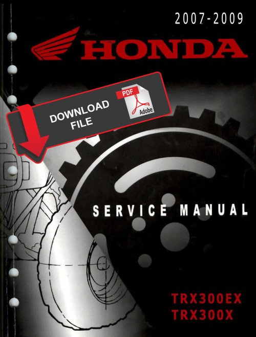 Honda 2009 TRX 300X Service Manual