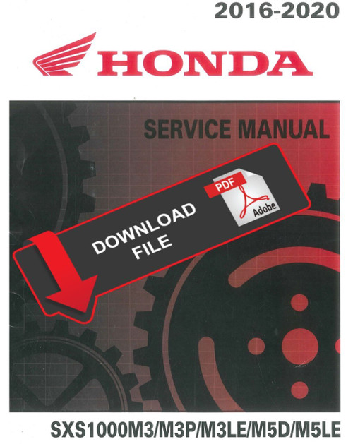 Honda 2017 Pioneer 1000-5 Deluxe Service Manual