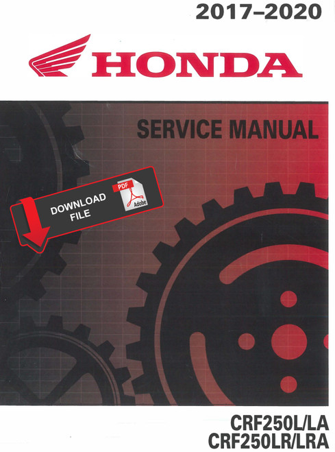 Honda 2020 CRF250RLA Service Manual