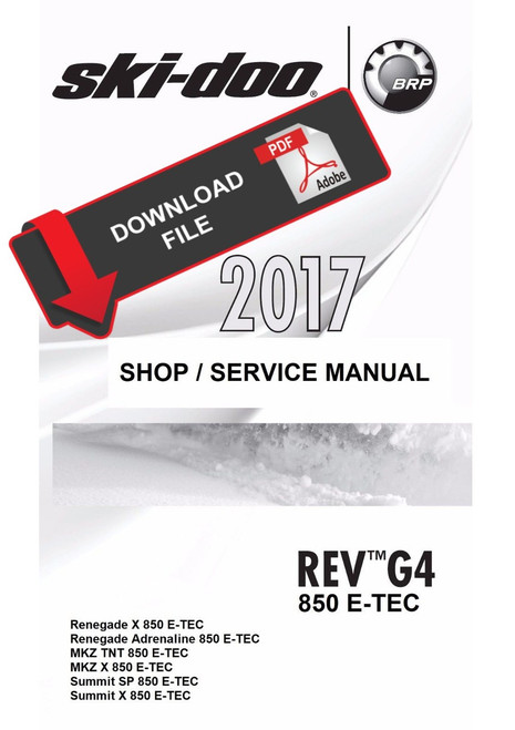 Ski-Doo 2017 MXZ X 850 E-TEC Service Manual