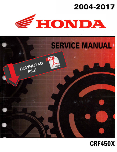 Honda 2004 CRF450X Service Manual