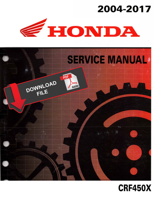 Honda 2005 CRF450X Service Manual