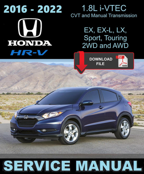 Honda 2022 HR-V Sport Service Manual