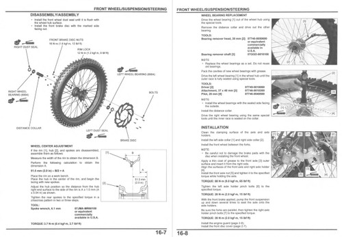2023 CRF250R SERVICE MANUAL PDF FREE DOWNLOAD visual data 5