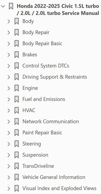 Honda Civic Manual 2023