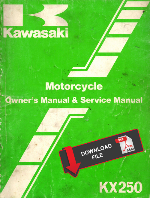 Kawasaki 1986 KX250 Service Manual