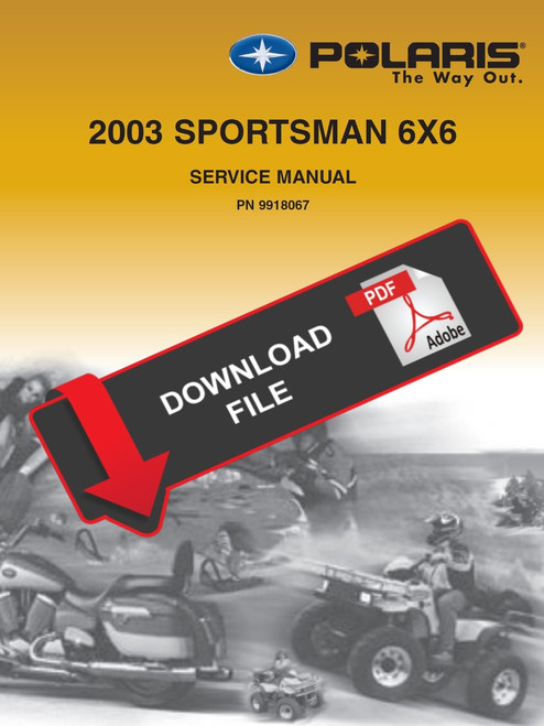 Polaris 2003 Sportsman 500 6x6 Service Manual