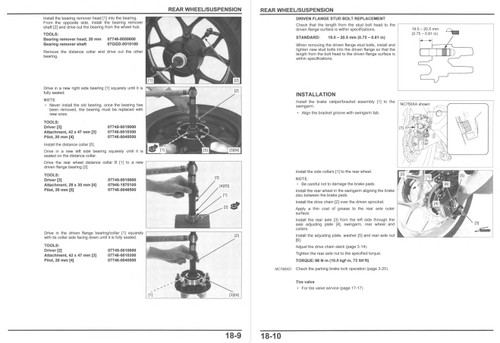 2021 HONDA NC750X SERVICE MANUAL PDF visual data 4
