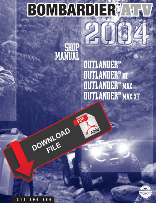 Bombardier 2004 Outlander Max Service Manual