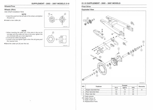 Kawasaki 1997 KLX300R Service Manual