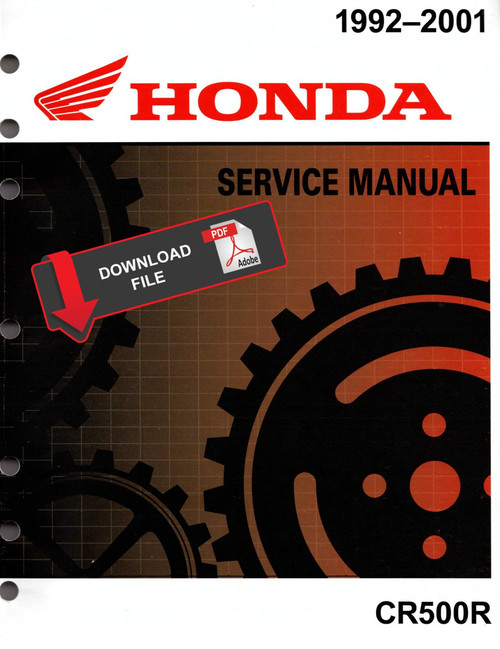 Honda 1993 CR500R Service Manual