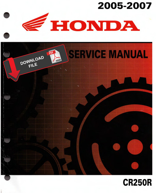 Honda 2005 CR250R Service Manual