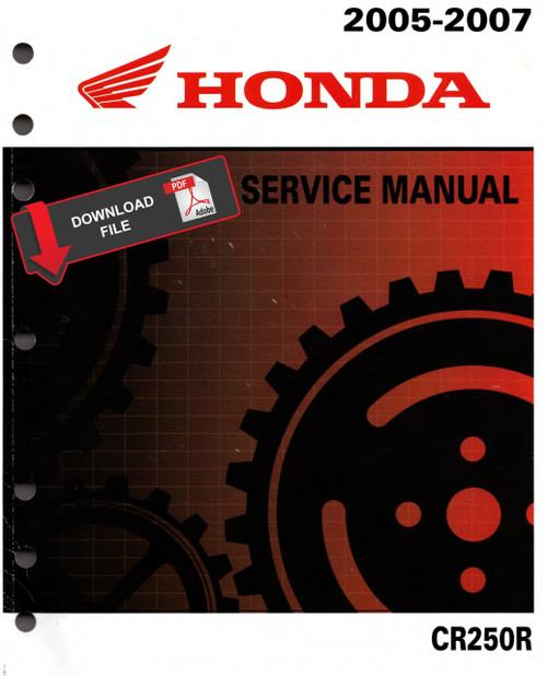 Honda 2006 CR250R Service Manual Honda 2006 CR250R Service Manual