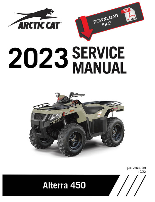 Arctic Cat 2023 Alterra 450 Limited Service Manual
