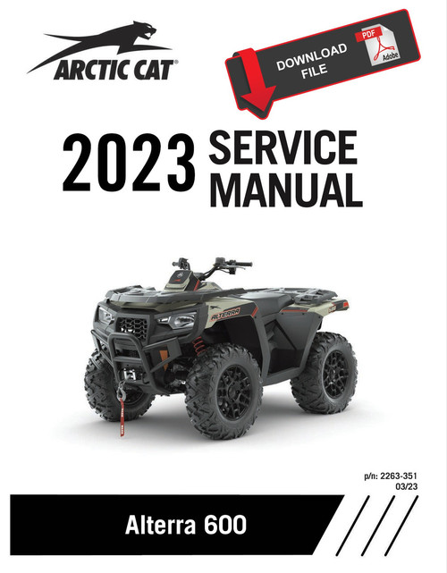 Arctic Cat 2023 Alterra 600 EPS Service Manual