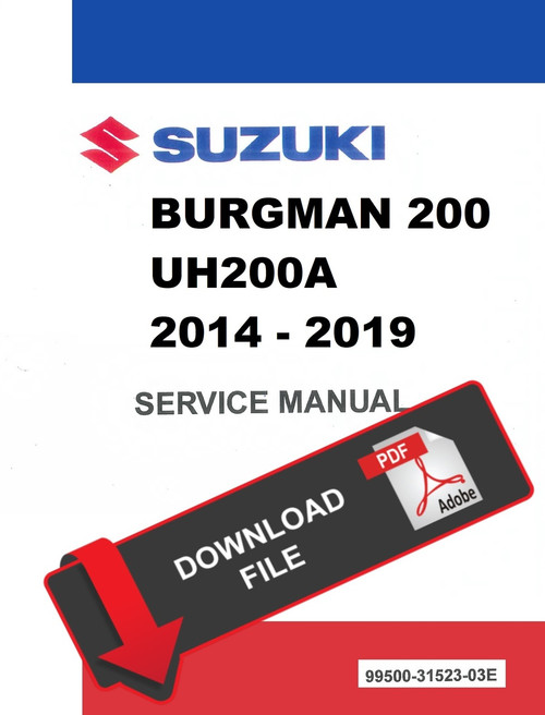 Suzuki 2015 Burgman 200 UH200A Service Manual