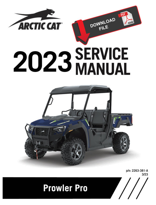 Arctic Cat 2023 Prowler Pro Service Manual
