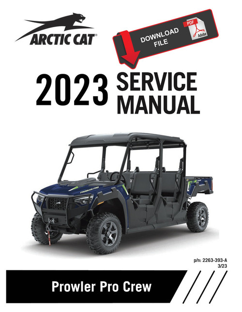 Arctic Cat 2023 Prowler Pro Crew Limited Service Manual