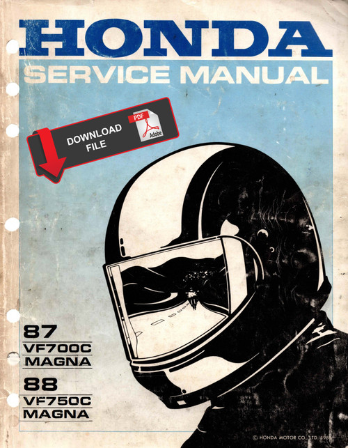 Honda 1988 Magna 750 Service Manual