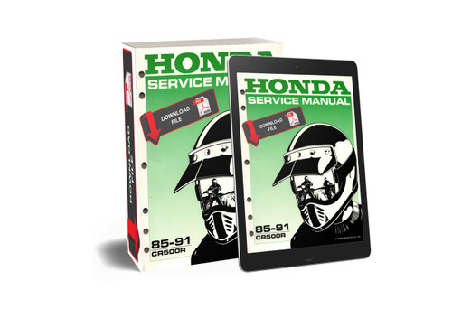 Honda 1991 CR500R Service Manual