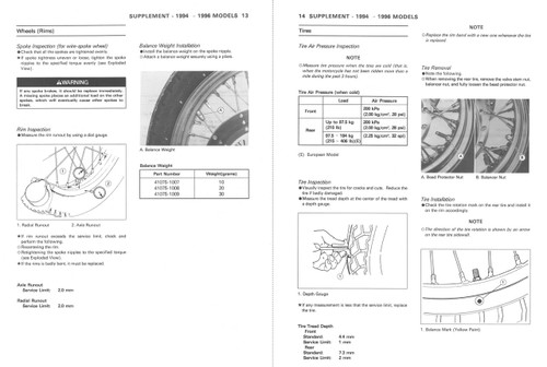 Kawasaki 1995 Vulcan 1500L Service Manual