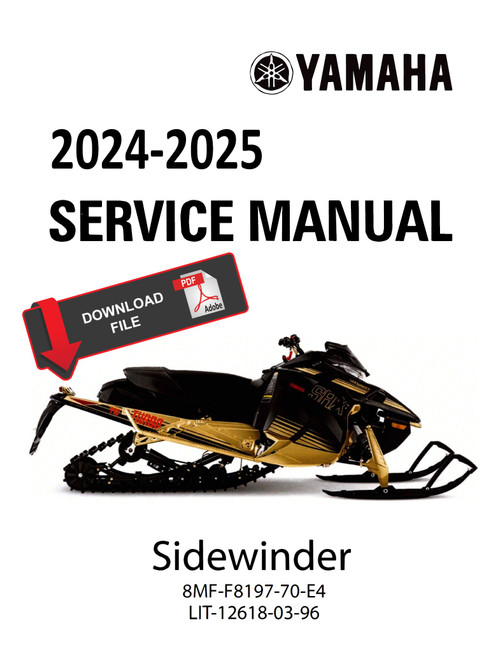 Yamaha 2024 Sidewinder Snowmobile Service Manual