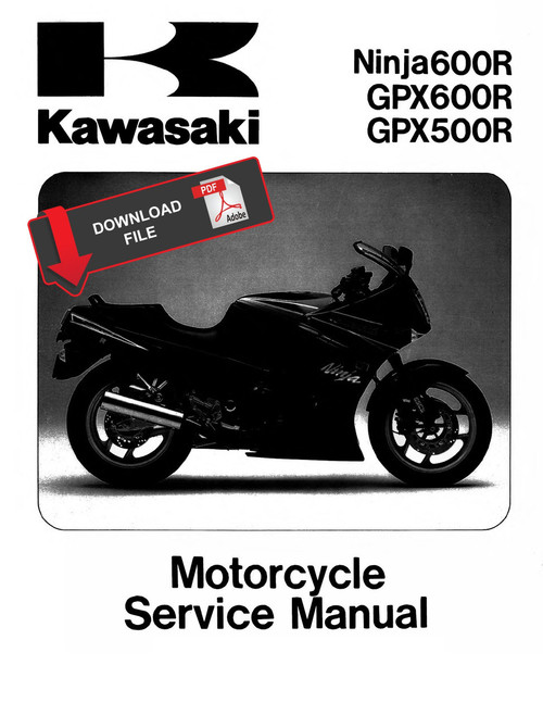 Kawasaki 1990 GPX 600R Service Manual Kawasaki 1990 GPX 600R Service Manual