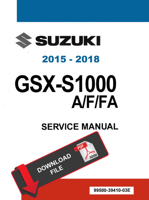 Suzuki 2015 GSX-S 1000 Service Manual