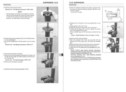 Kawasaki 2024 Z900 Service Manual