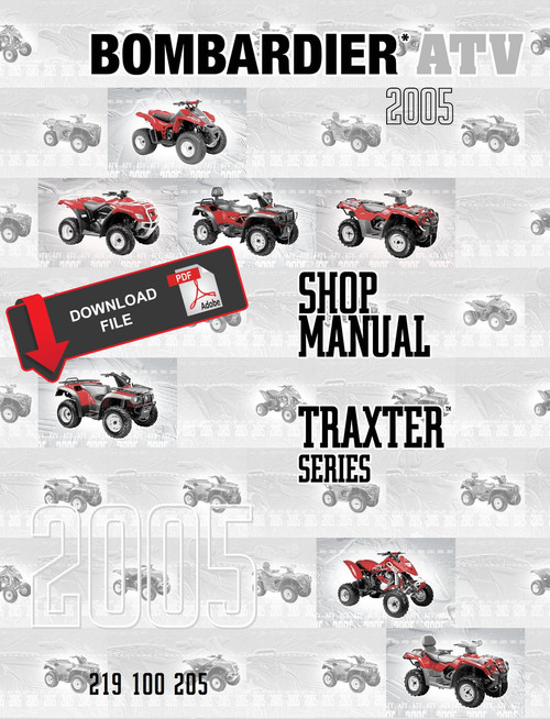 Bombardier 2005 Traxter XL Service Manual