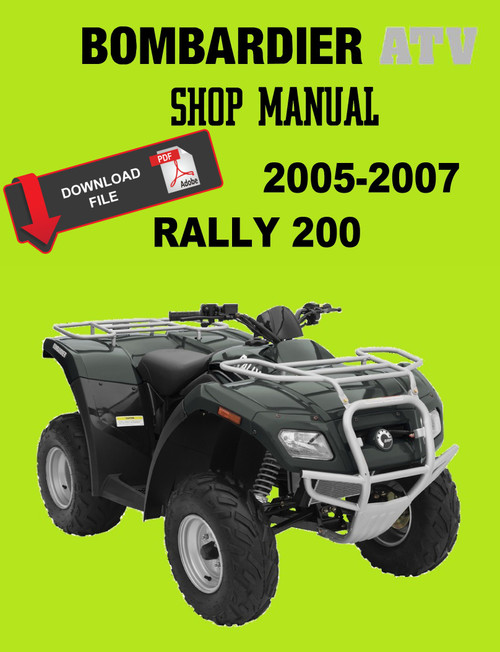 Bombardier 2005 Rally 200 Service Manual