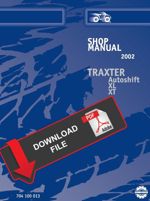Bombardier 2002 Traxter XL Service Manual